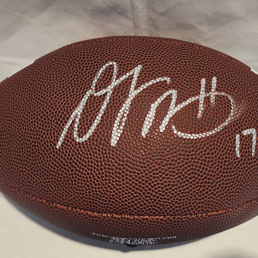 Davante Adams signed ESPN NFL Football w/COA (Green Bay Packers)